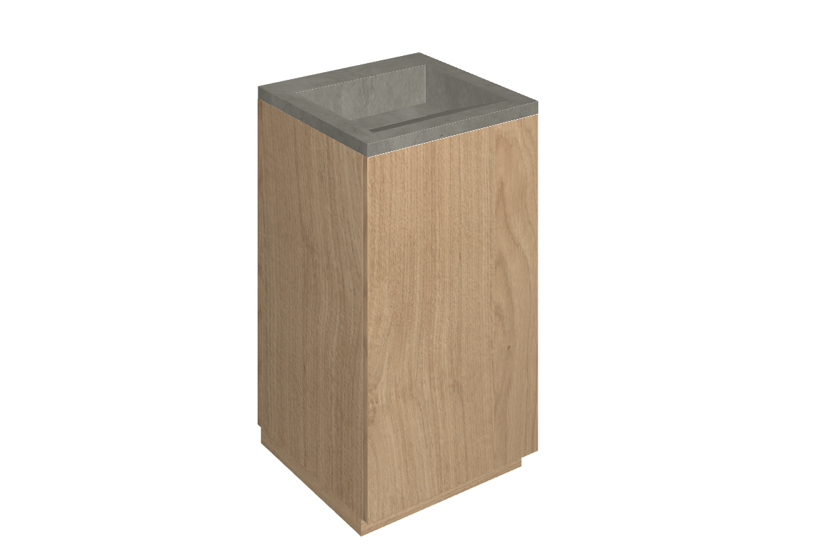 Cube Air Washbasin 50 Wood