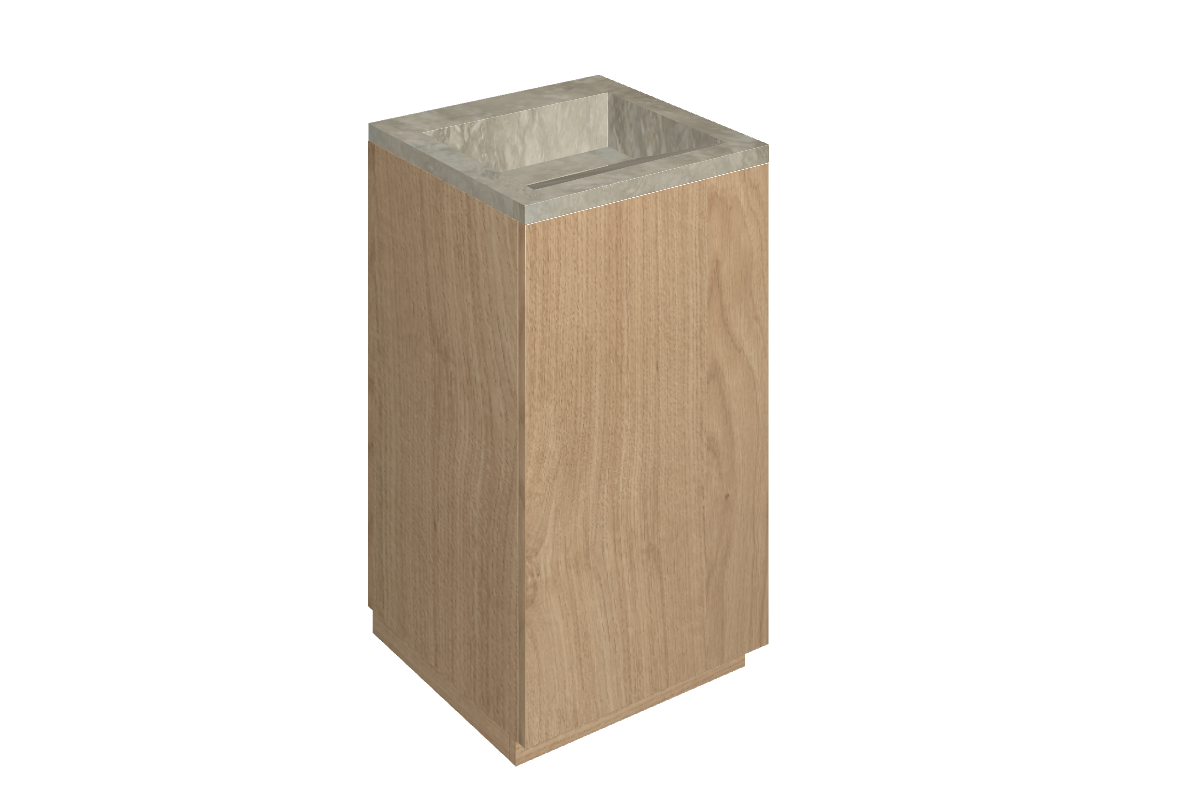 Cube Air Washbasin 50 Wood