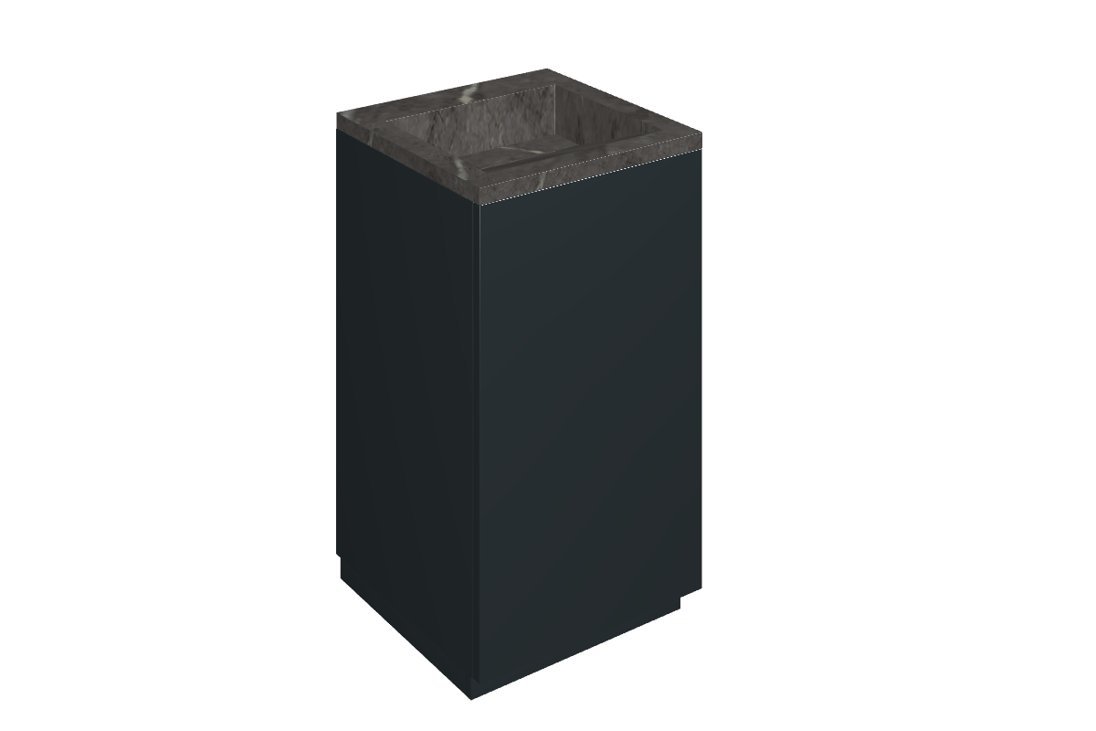 Cube Air Washbasin 50 Black