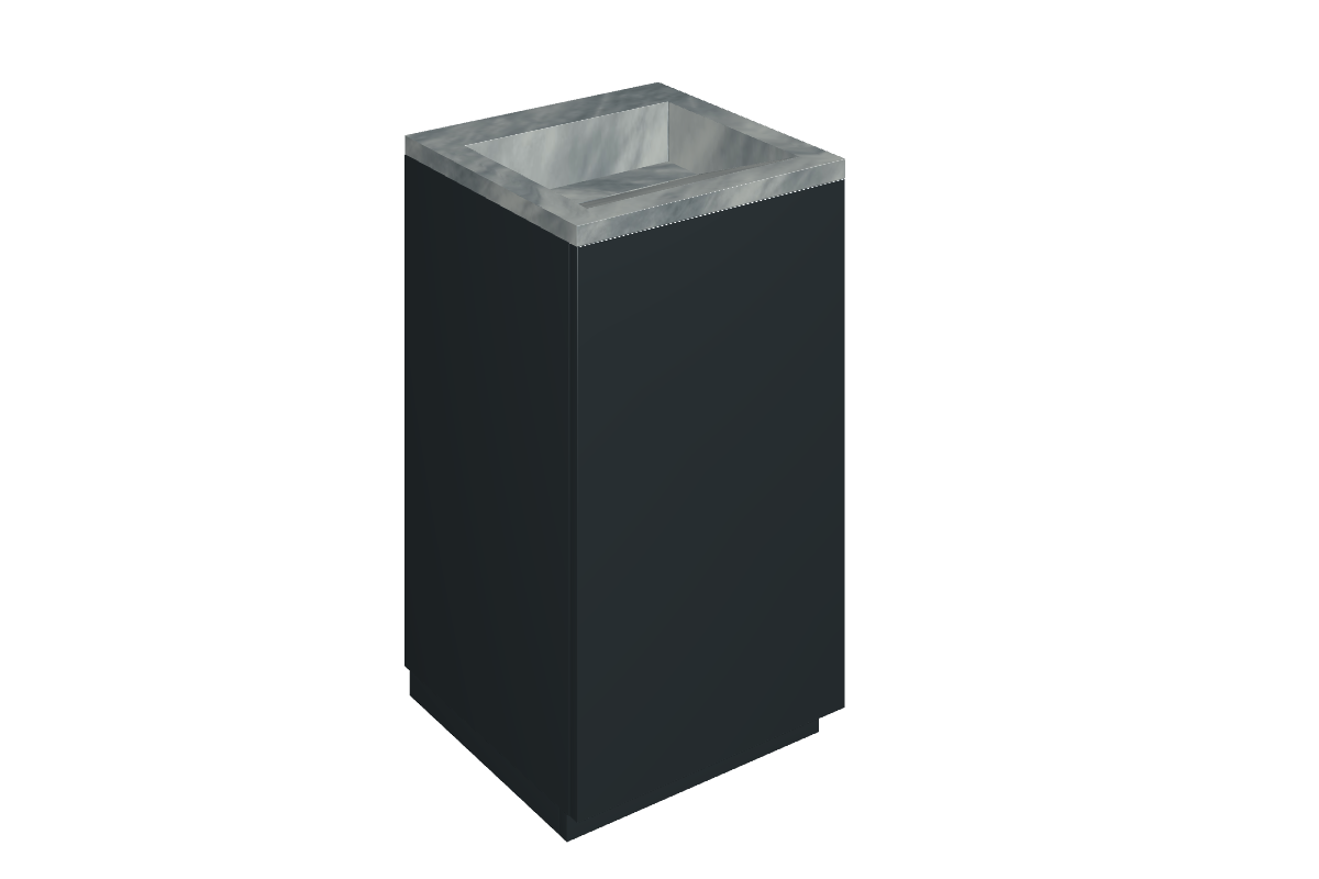 Cube Air Washbasin 50 Black