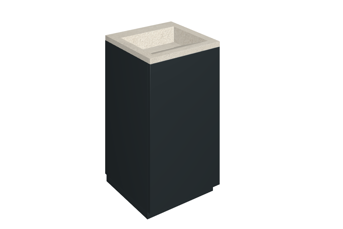 Cube Air Washbasin 50 Black