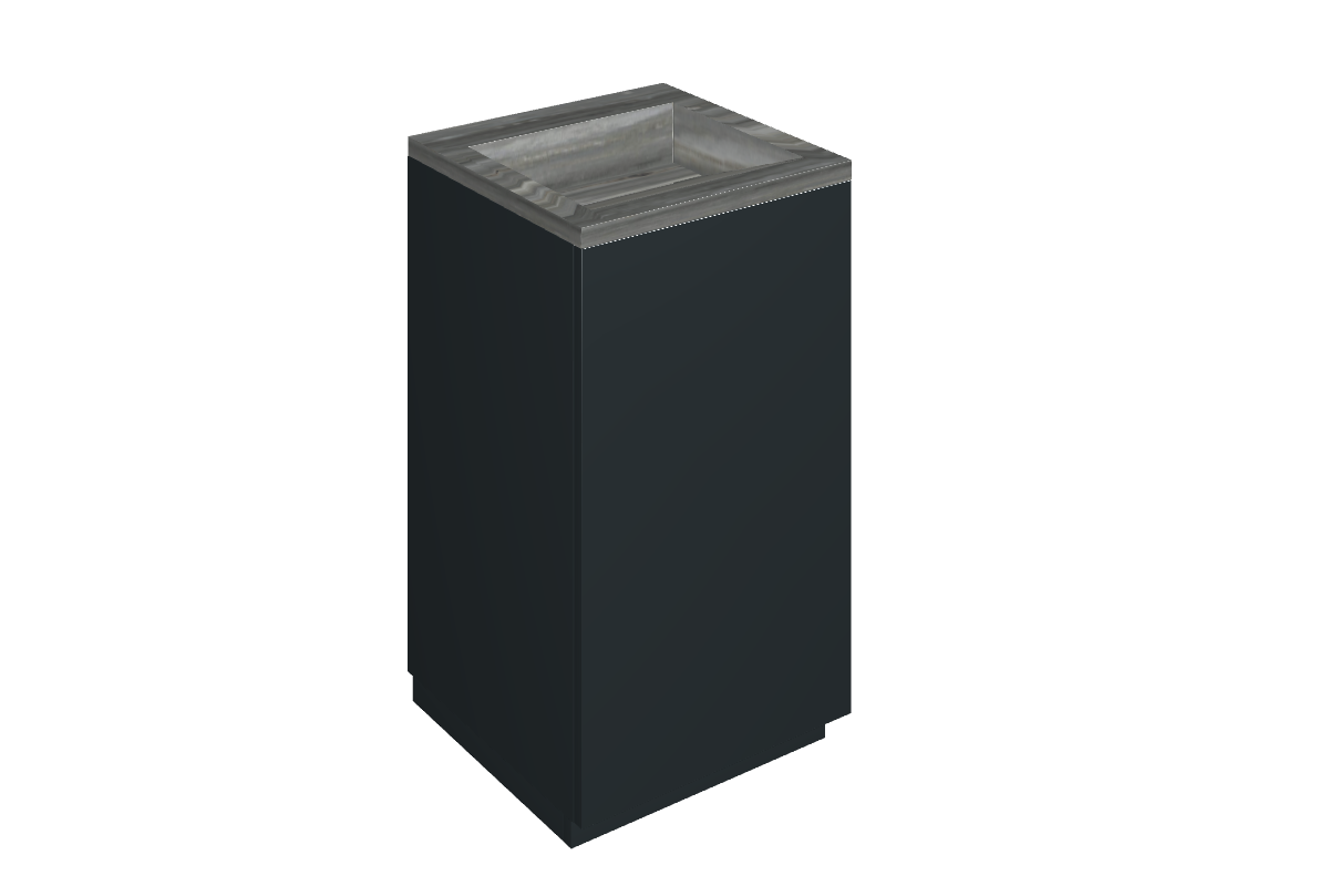 Cube Air Washbasin 50 Black