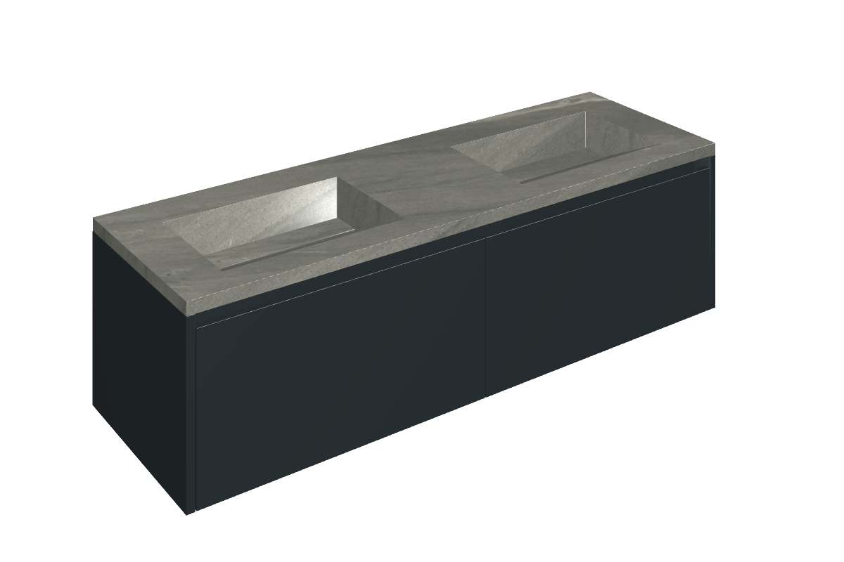 Fly Air Washbasin Duo 150 Black